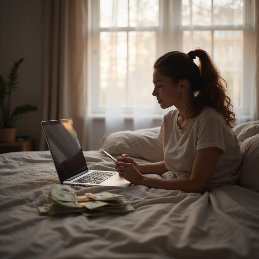 Pricing power and earnings concept showing rising money graphs and profitable pricing strategy