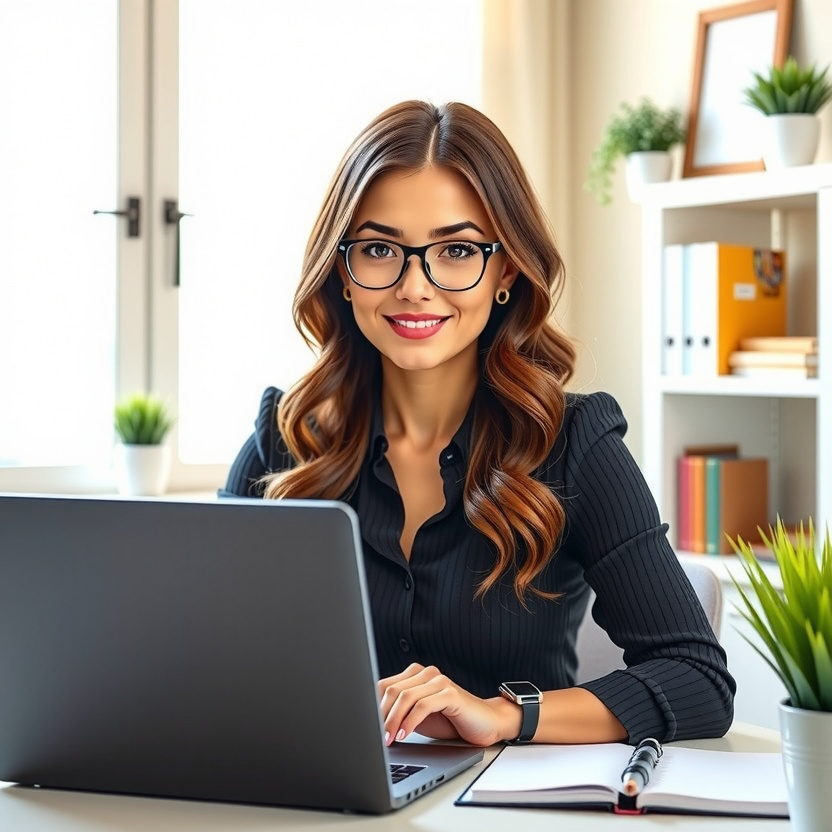 Split screen showing stressed cam model versus confident relaxed model
