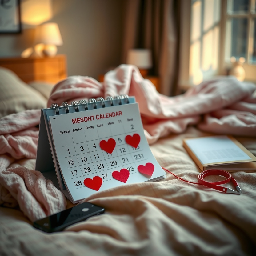 Woman filming content with ring light setup at home