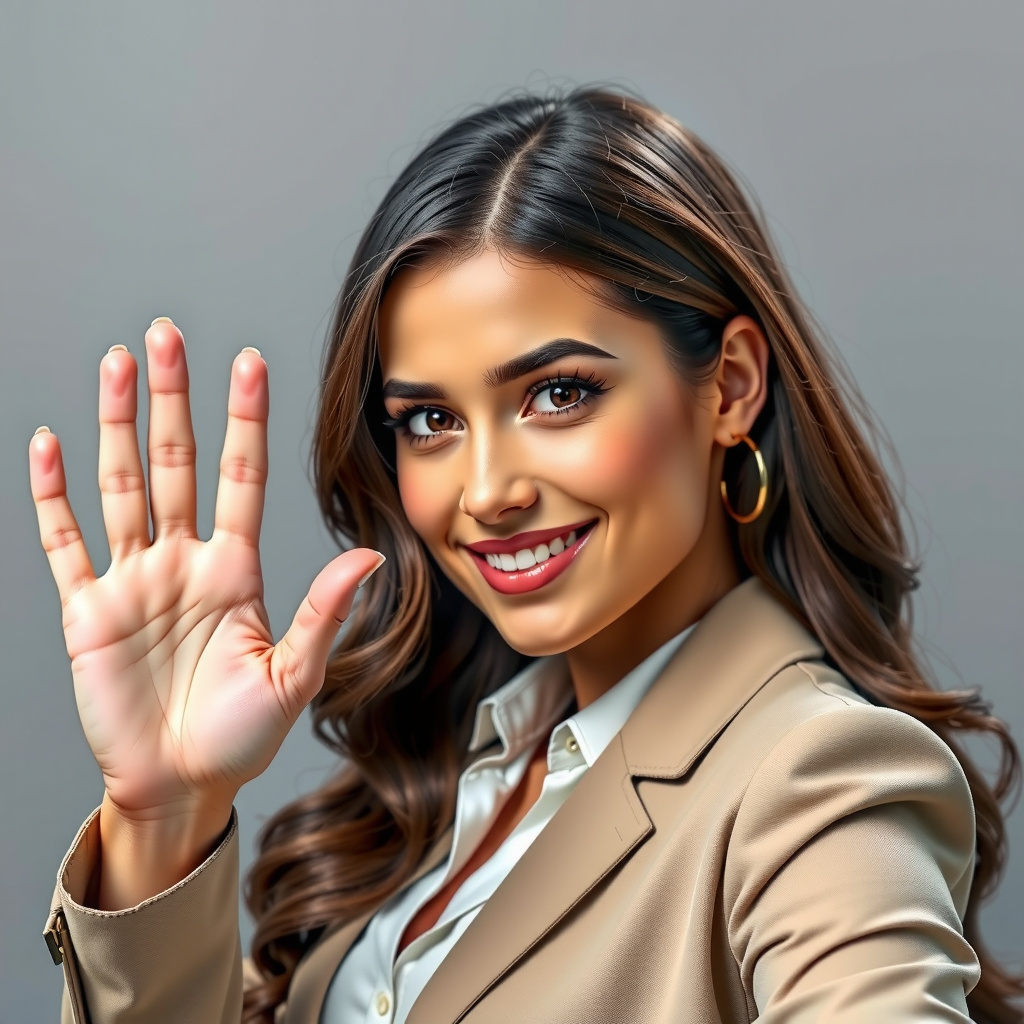 Woman setting boundaries and blocking requests, representing boundary management