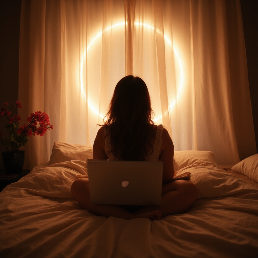 Padlock on keyboard representing online security