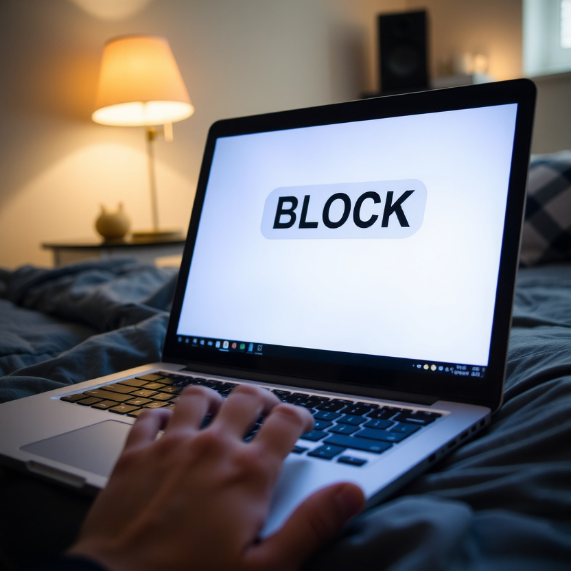 Woman with arms crossed setting firm boundaries