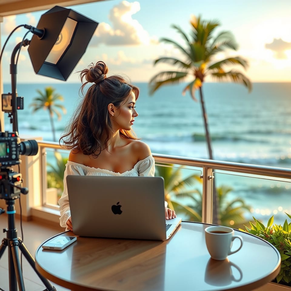 The Digital Nomad Cam Model: Why You Can Stream From Bali for $200/Month (And Why Most Models Still Don't)